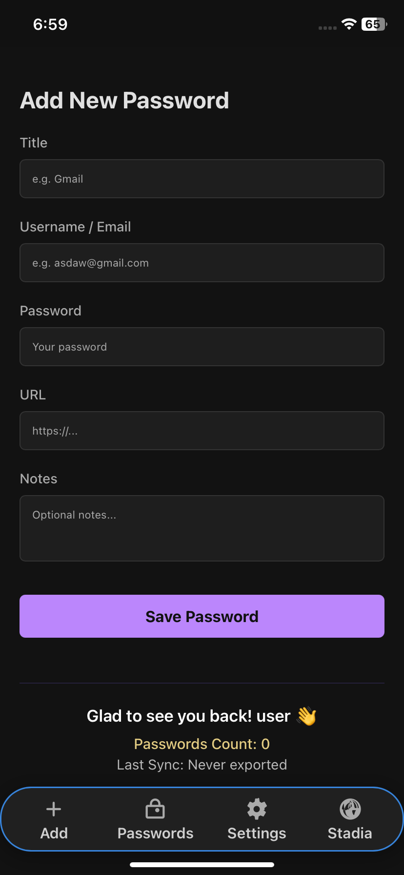 App Details - PassPro