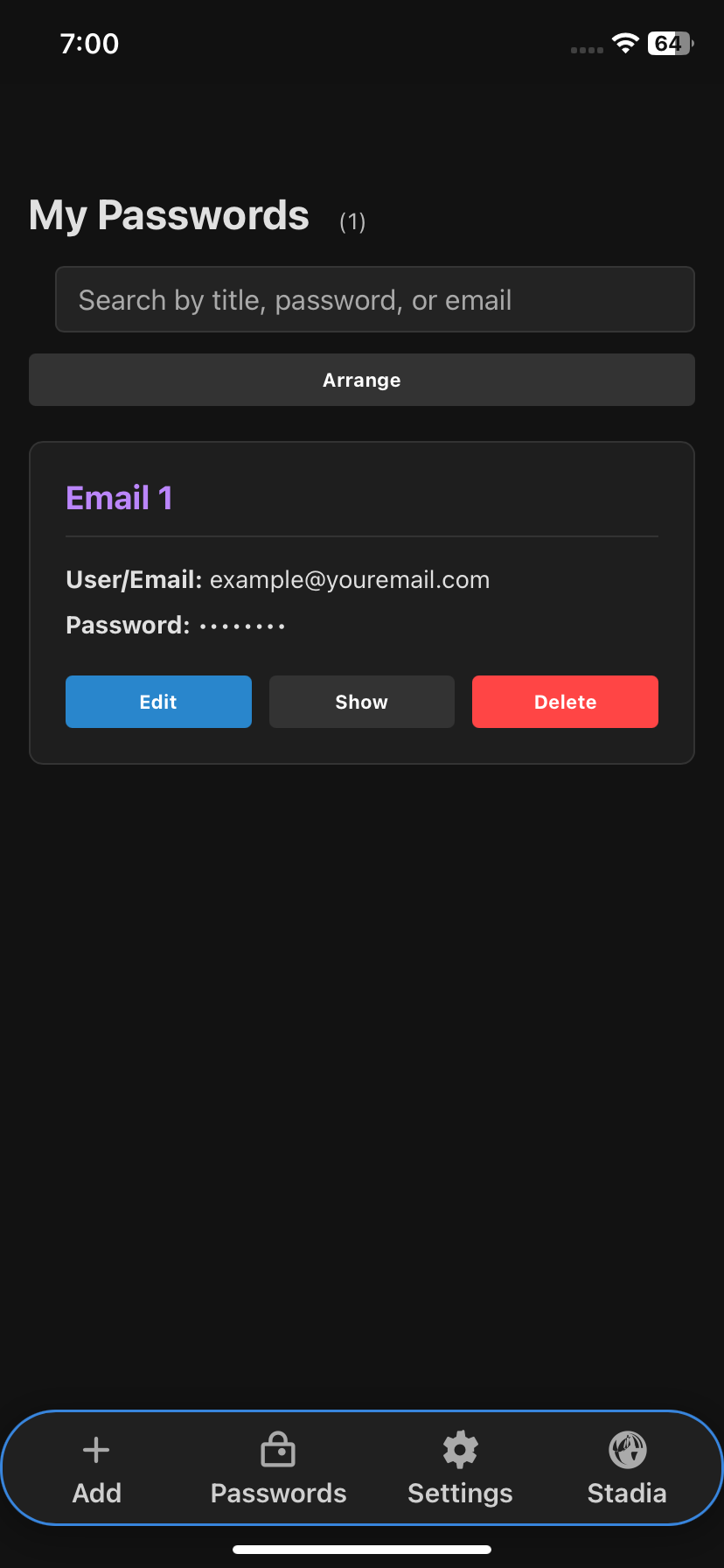 App Details - PassPro