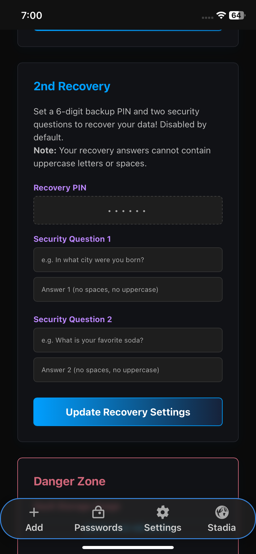App Details - PassPro
