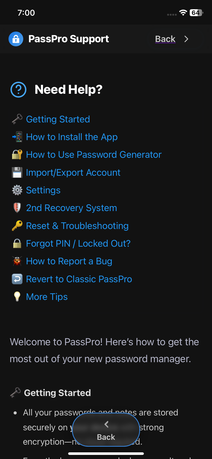 App Details - PassPro